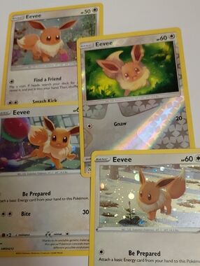 Pokemon - Eevee 4 Card Lot
